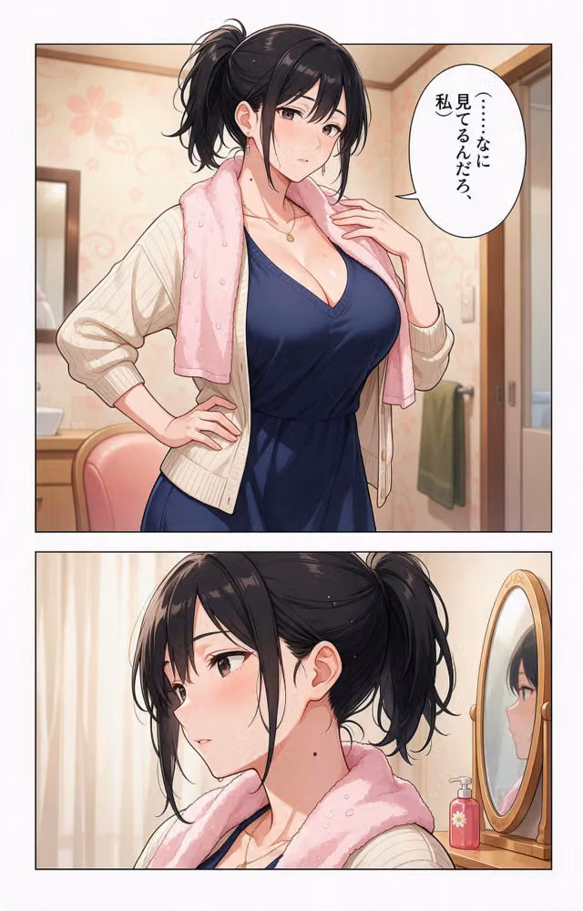 甘え上手な爆乳義妹と炬燵で足が触れたら甘えたい盛りでベタベタだった話【モザイク版】（単話） hitomiエロ漫画raw サンプル画像004