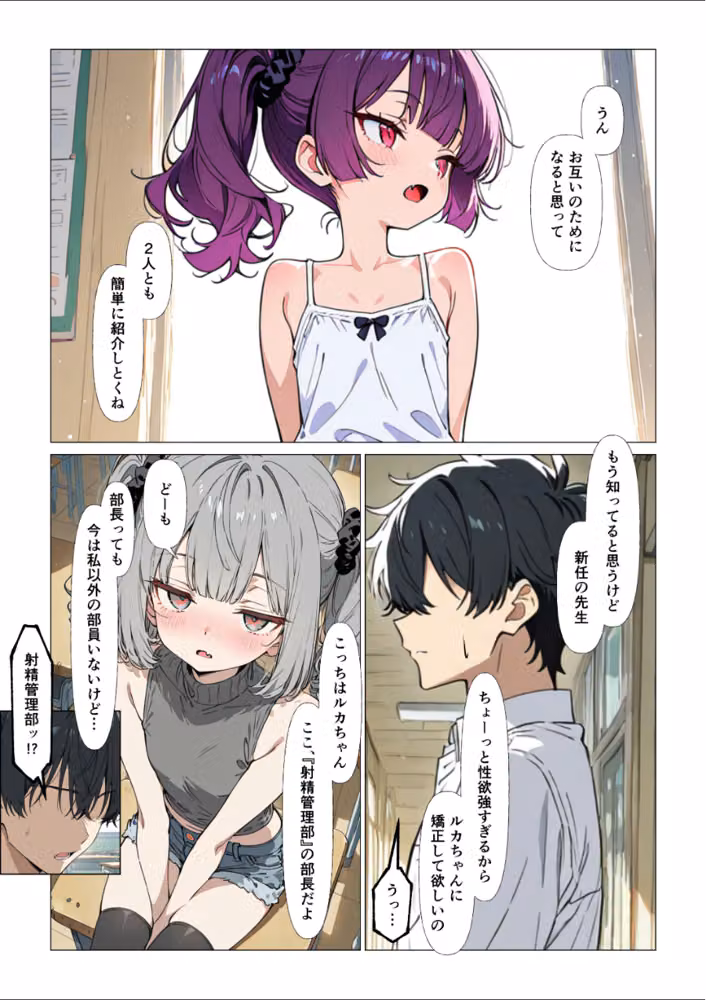 めすがき射精管理部へようこそ！【棒消し修正版】 hitomiエロ漫画raw サンプル画像005