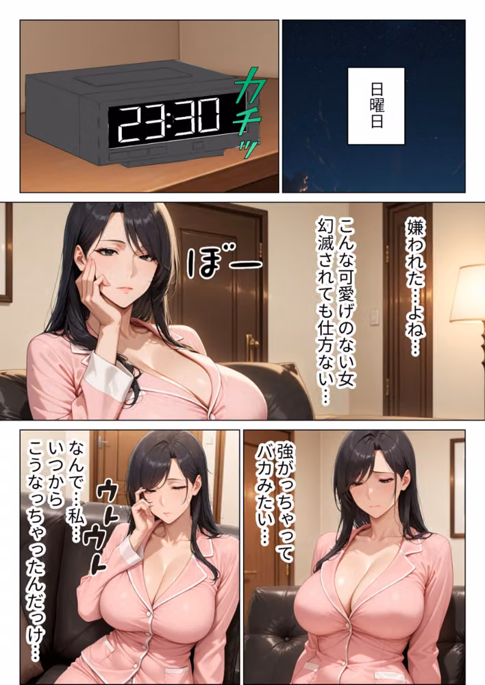 男嫌いのクール女上司を僕のものにするために生ハメセックスで何度も絶頂させる話（単話）【モザイク版】（単話） hitomiエロ漫画raw サンプル画像001