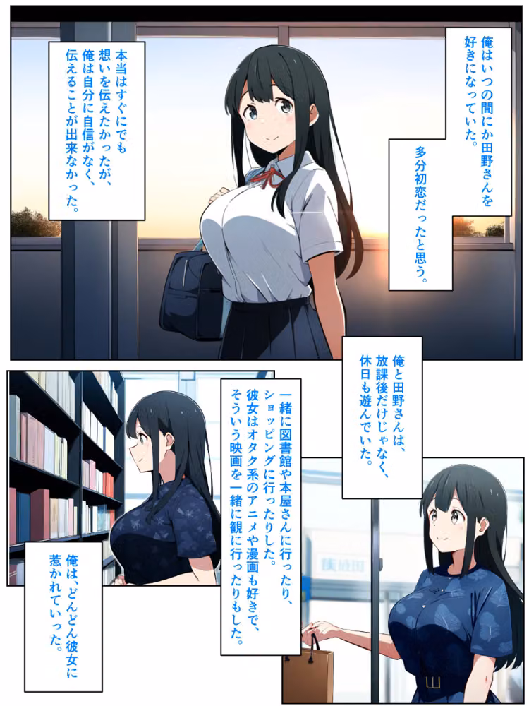 黒髪陰キャの幼馴染をチャラ男先輩に寝取られる話【白抜き修正版】 hitomiエロ漫画raw サンプル画像006