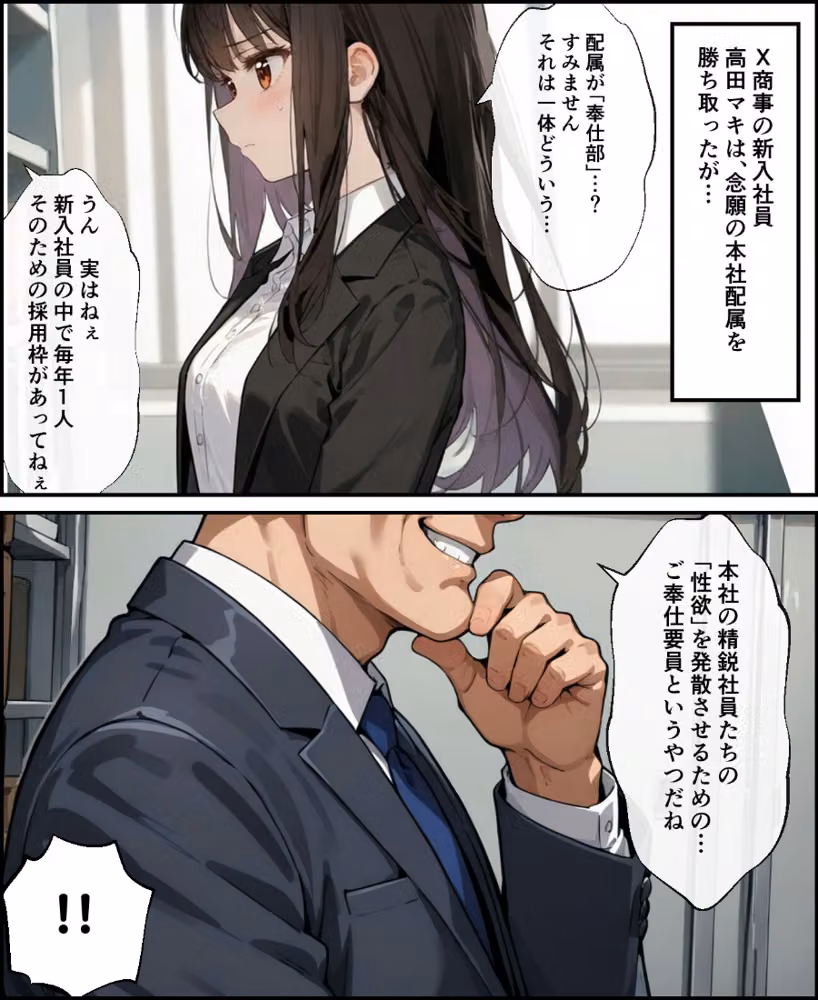 配属先は「奉仕部」でした 〜福利厚生で新入社員とH仕放題の会社〜【白抜き修正版】 hitomiエロ漫画raw サンプル画像001
