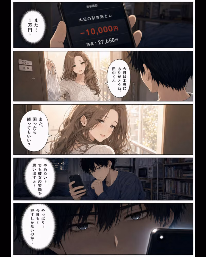 押すたび、1万円消えるボタン…その度に隣の人妻が誘惑してくる。【白抜き修正版】 hitomiエロ漫画raw サンプル画像014