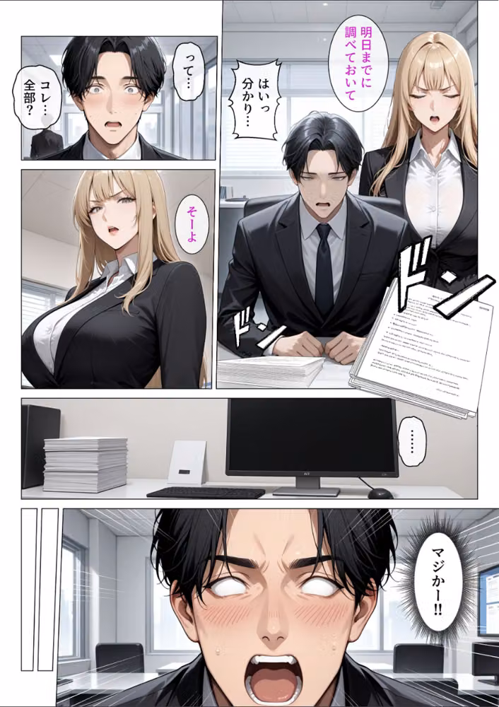冷酷無比な女上司がらぶらぶエッチで中出し懇願【白抜き修正版】 hitomiエロ漫画raw サンプル画像004