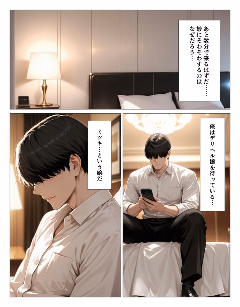 クール系上司がデリヘル嬢だったので爆乳吸って中出しした話【白抜き修正版】（単話） hitomiエロ漫画raw サンプル画像001