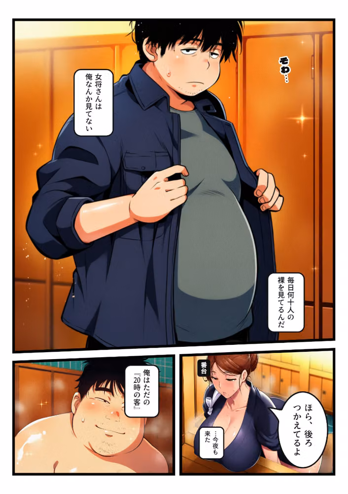 番台でツンと澄ました爆乳の銭湯女将は、俺の裸を3年見ていて閉店後の男湯でぬるぬる中出しをねだった【モザイク版】 hitomiエロ漫画raw サンプル画像005
