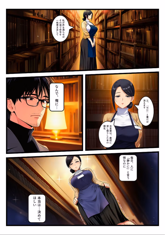 返却票に「命令してください」と書いた無表情な巨乳司書が、書庫で喘ぐたび命令を増やされ首輪のまま中出し【モザイク版】 hitomiエロ漫画raw サンプル画像010