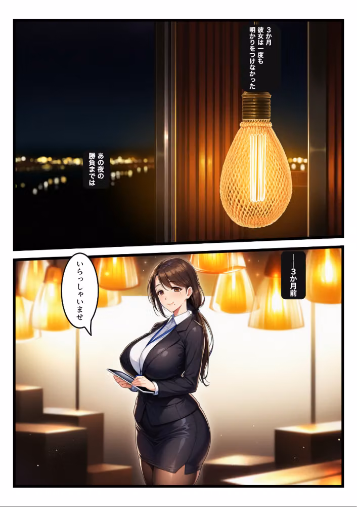 暗闇でしか脱がない年上彼女が、イくたび調光を1段上げられ陥没乳首まで晒して全灯で中出しをねだった【モザイク版】 hitomiエロ漫画raw サンプル画像004
